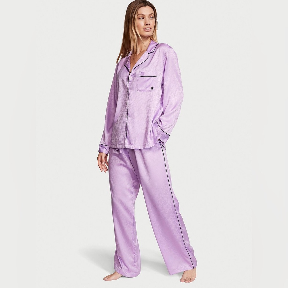 VICTORIA'S SECRET Satin Long Pajama Set